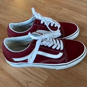 Vans Old Skool. Port Royal/true white. Retails for $60. Worn once.